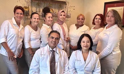 Dr. Shin, Dr. Qureshi and the U Shine Dental team in their Alexandria, VA office